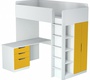 Кровать-чердак Polini Simple с письменным столом и шкафом