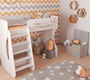 Детская кровать-чердак Polini kids Dream 1700