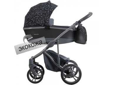 Детская коляска 3 в 1 Bebetto Bresso 2020 (экокожа+ткань) 