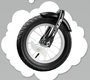 Детский беговел Small Rider Roadster 2 AIR PLUS со светящимися колесами и ревом мотора