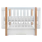 Детская кровать PITUSO Olivia маятник, ящик, автостенка