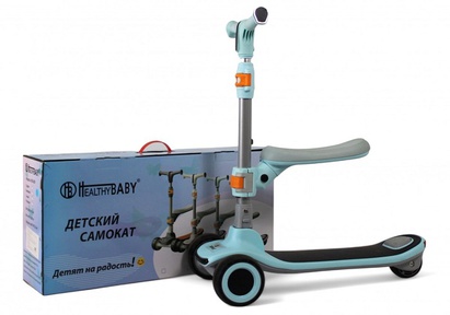 Детский самокат-беговел Rivertoys HB-009 с музыкой и светом