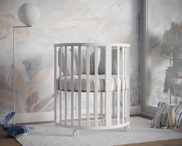 Детская кровать трансформер Incanto Северная Звезда 10в1 с маятником 