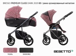 Коляска 3 в 1 Bebetto Bresso Premium Class DARK 2020 (экокожа+ткань) 