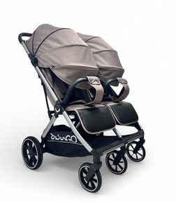 Прогулочная коляска для двойни Bubago DUO X автоматич сложение