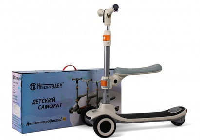 Детский самокат-беговел Rivertoys HB-009 с музыкой и светом