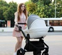 Детская коляска 3 в 1 Retrus Makan с автокреслом (эко кожа/ткань)