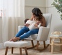 Кресло-качалка Tutti Bambini Jonah Luxe с пуфом для ног
