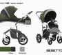 Коляска 3 в 1 Bebetto Murano (эко кожа + ткань) с автокреслом