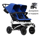 Прогулочная коляска Mountain Buggy Duet 3.0 для двойни и погодок самая компактная