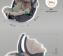 Автокресло Indigo MINKY I-SIZE с базой isofix 