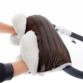 Муфта для рук на коляску Esspero Soft Fur Lux (Натуральная шерсть)