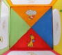 Детский манеж BabyCare Rainbow с кольцами и лазом