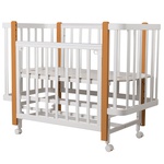 Кровать Indigo Bella 3в1 продольный маятник на колесах