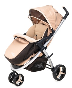 Прогулочная трехколесная коляска Liko Baby ВТ 1218В с большим спальным местом