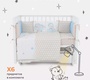 Комплект в кроватку RANT basic Dream Bear (6 предметов)