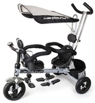 Трехколесный велосипед для двойни  и погодок Small Rider Platinum