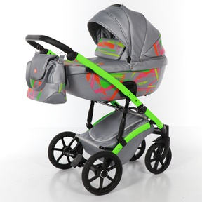 Детская коляска 3 в 1 TAKO NEON (светится в темноте) 