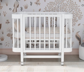 Кровать Incanto MIMI ЮГ маятник, колеса, автостенка 