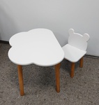 Комплект детской мебели Mika (стол Облачко +стул Ушки)