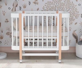 Кровать Incanto MIMI ЮГ маятник, колеса, автостенка 