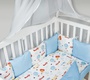 Комплект в кроватку 18 предметов AmaroBaby Premium Воздушный парад, сатин