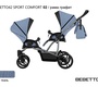 Прогулочная коляска для двойни Bebetto42 Sport Сomfort 