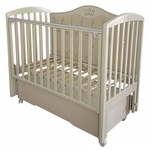 Детская кровать Кедр Helen 7 мягкая спинка, маятник, колеса