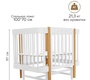 Кровать PITUSO Mirelle 100х70см маятник/колеса