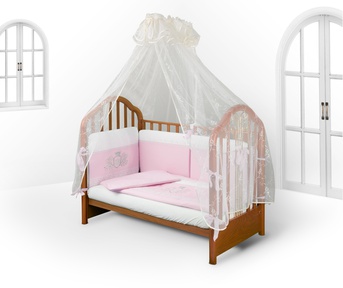 Набор в детскую кроватку для новорожденных Ecoline ROYAL (карета) 