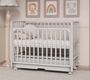 Детская кроватка Incanto Hollie маятник, колеса, автостенка