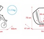Детская коляска Mirelo Nevada Etna 3 в 1 (тканевая обивка) 