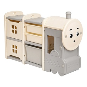 Стеллаж для игрушек с ящиками PITUSO Паровозик