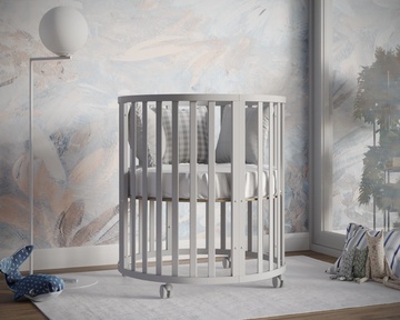 Детская кровать трансформер Incanto Северная Звезда 10в1 с маятником 