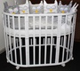 Круглая кроватка-трансформер Jakomo DIA 7 в 1 (из бука)