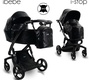 Коляска IBEBE I-Stop Leather 2 в 1 с электронной тормозной системой