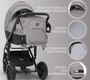Детская коляска Bubago Pellegrino 3в1