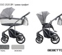Детская коляска 3 в 1 Bebetto Bresso 2020 (экокожа+ткань) 
