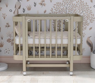 Кровать Incanto MIMI ЮГ маятник, колеса, автостенка 