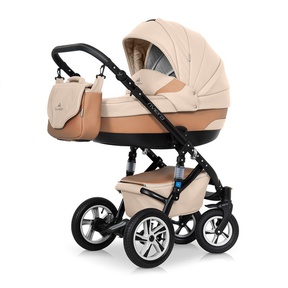 Коляска Caretto Riviera SF 3 в 1 эко кожа с автокреслом