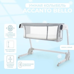 Колыбель Nuovita Accanto Bello 2025 с автоматическим качанием 