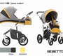 Коляска 3 в 1 Bebetto Murano (эко кожа + ткань) с автокреслом