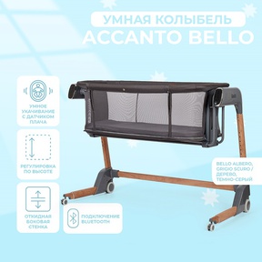 Колыбель Nuovita Accanto Bello 2025 с автоматическим качанием 