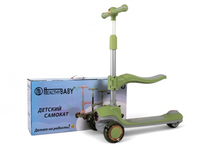 Детский самокат-беговел Rivertoys HB-603 с музыкой и светом Детский самокат-беговел Rivertoys HB-603 с музыкой и светом