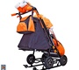 Санки-коляска SNOW GALAXY City-2-1 на больших надувных колёсах+сумка+варежки