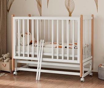 Детская кровать Incanto Lika Exclusive маятник+колеса+съемные рейки