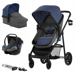 Детская коляска трансформер Kinderkraft Juli 3 в 1 с автокреслом 