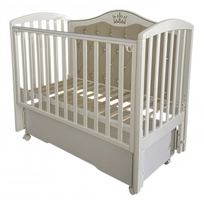 Детская кровать Кедр Helen 7 мягкая спинка, маятник, колеса