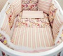 Комплект в круглую и овальную кровать Drems Единорожки в розовом (14 пр) 