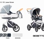 Коляска 3 в 1 Bebetto Bresso (экокожа+ткань) с автолюлькой-переноской